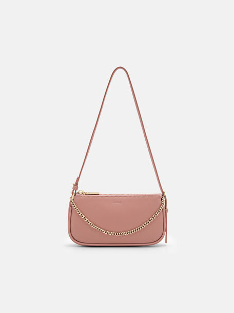 Maddy Leather Pouch, Blush, hi-res