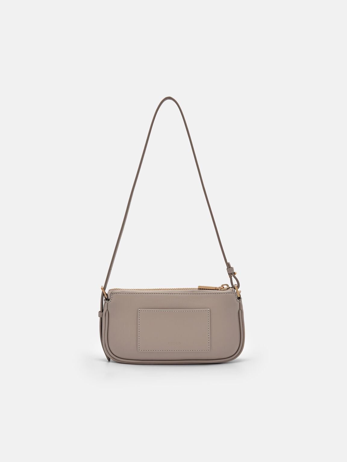 Pouch Kulit Maddy, Taupe, hi-res
