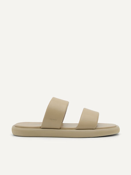 Slide Sandals, Taupe, hi-res