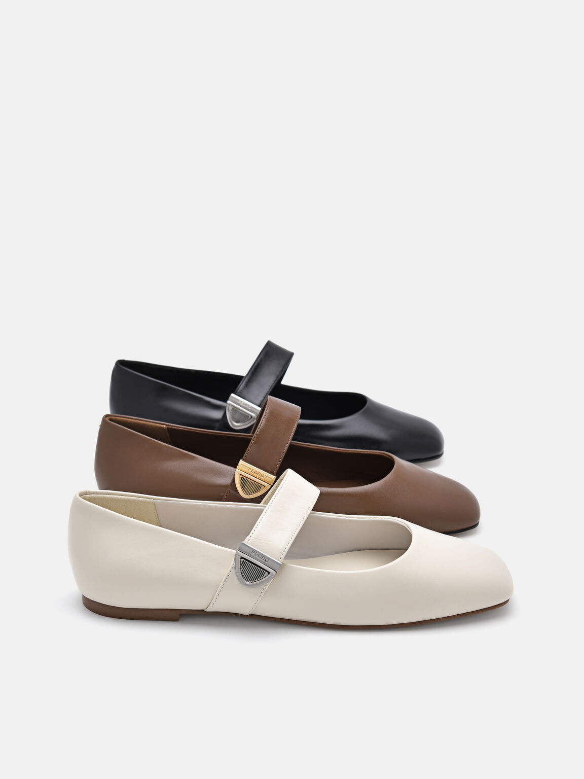 Lottie Leather Ballerina Flats, 
