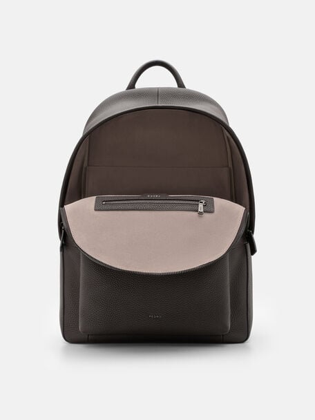James Tumbled Leather Backpack, , hi-res
