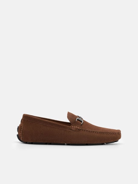 Suede Horsebit Driving Shoes, 