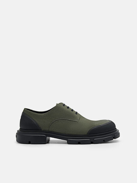 Ellis Derby Shoes, Military Green, hi-res