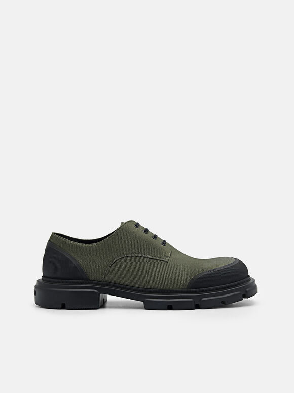 Ellis Derby Shoes, Military Green, hi-res