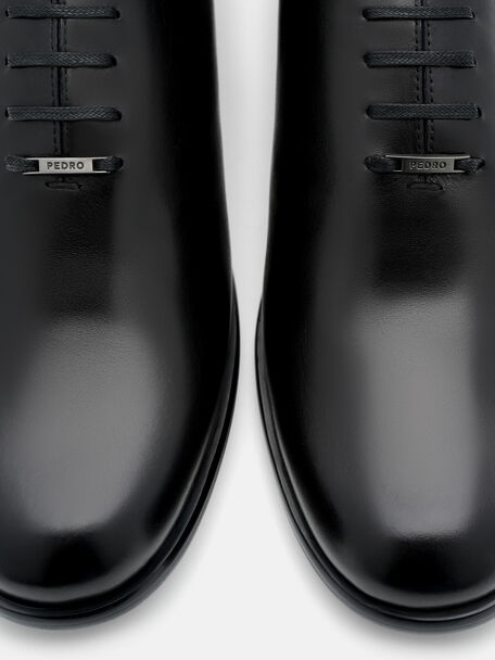 Burnished Leather Oxford Shoes, , hi-res
