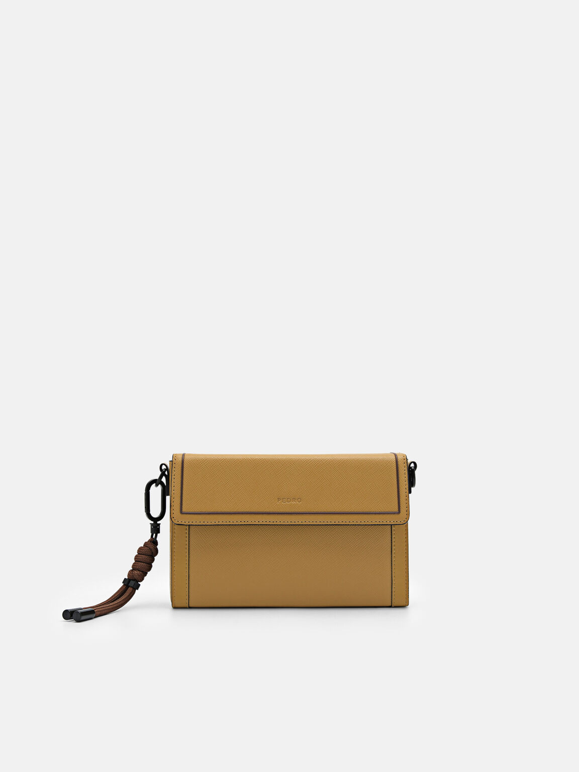 Saffiano Leather Mini Sling Bag, 