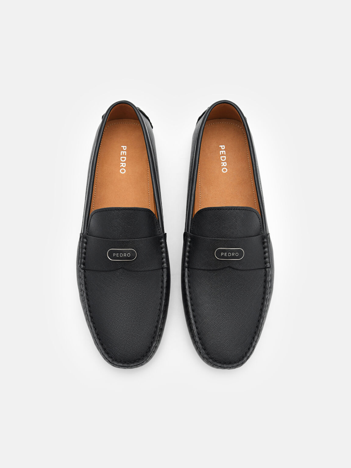 Sepatu Driving Kulit Embos, 