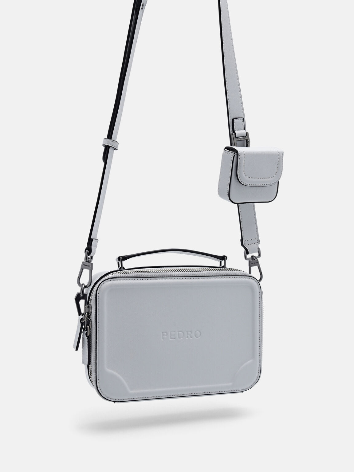 Drew Sling Bag, Light Grey