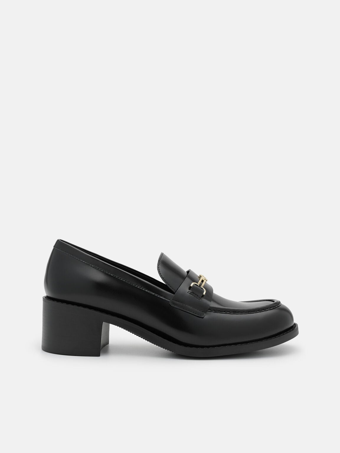 Alistair Leather Heel Loafers, , hi-res