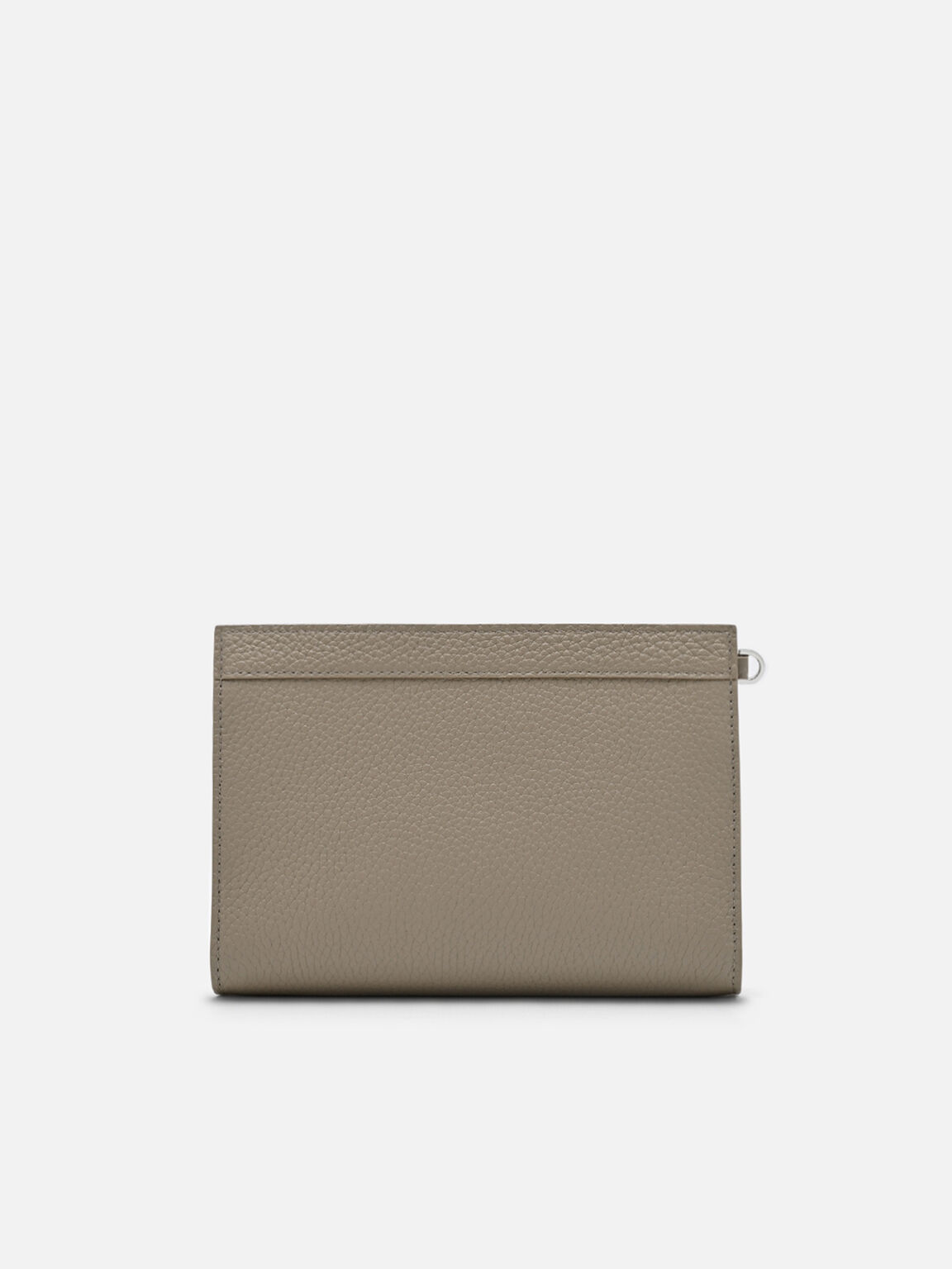 Pouch Kulit dengan Ritsleting, 