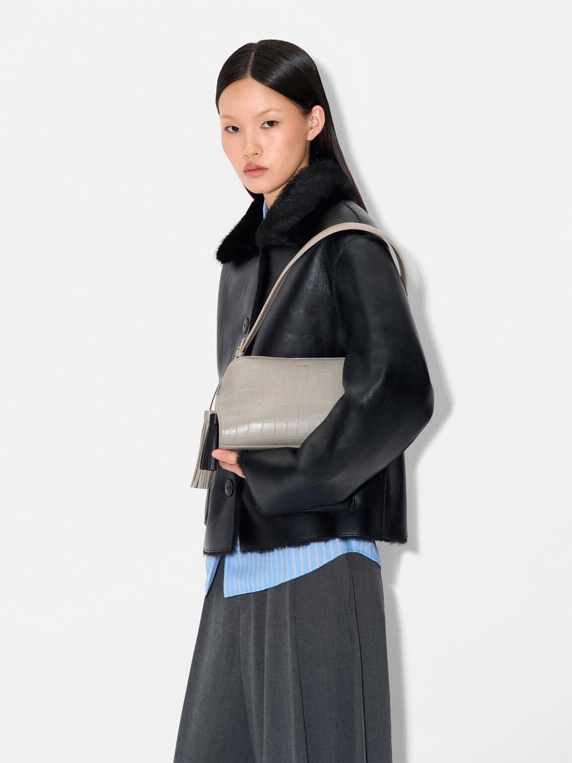 Tassel Shoulder Bag, , hi-res