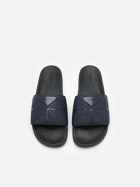 PEDRO Icon Leather Heel Sandals, Black