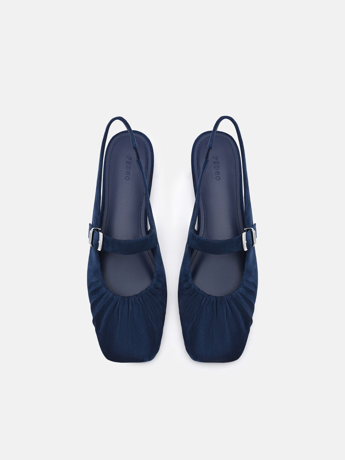 Sepatu Flat Ballerina Suede Gabrielle, , hi-res