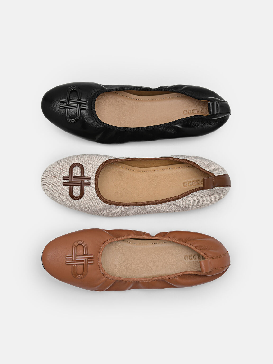PEDRO Icon Leather Ballerina Flats, 
