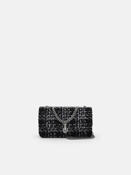 Tweed Travel Organizer, Black, hi-res