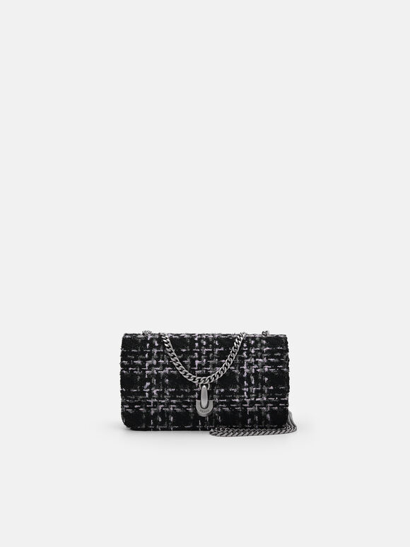 Tweed Travel Organizer, Black, hi-res