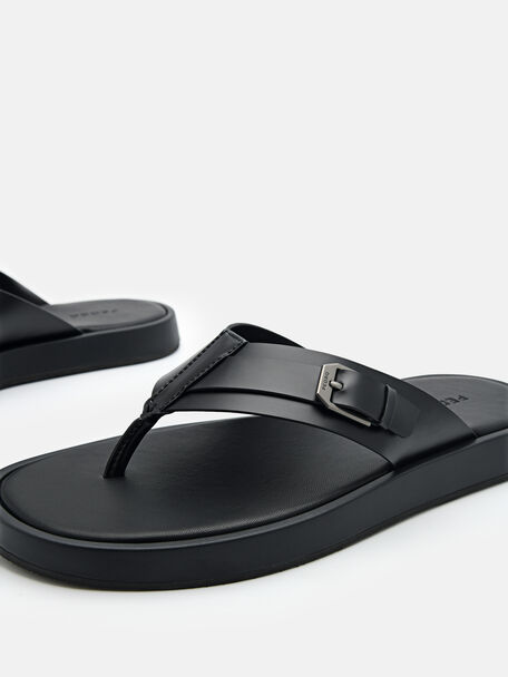PEDRO Icon Leather Heel Sandals, Black PEDRO Icon Leather Heel Sandals, Black