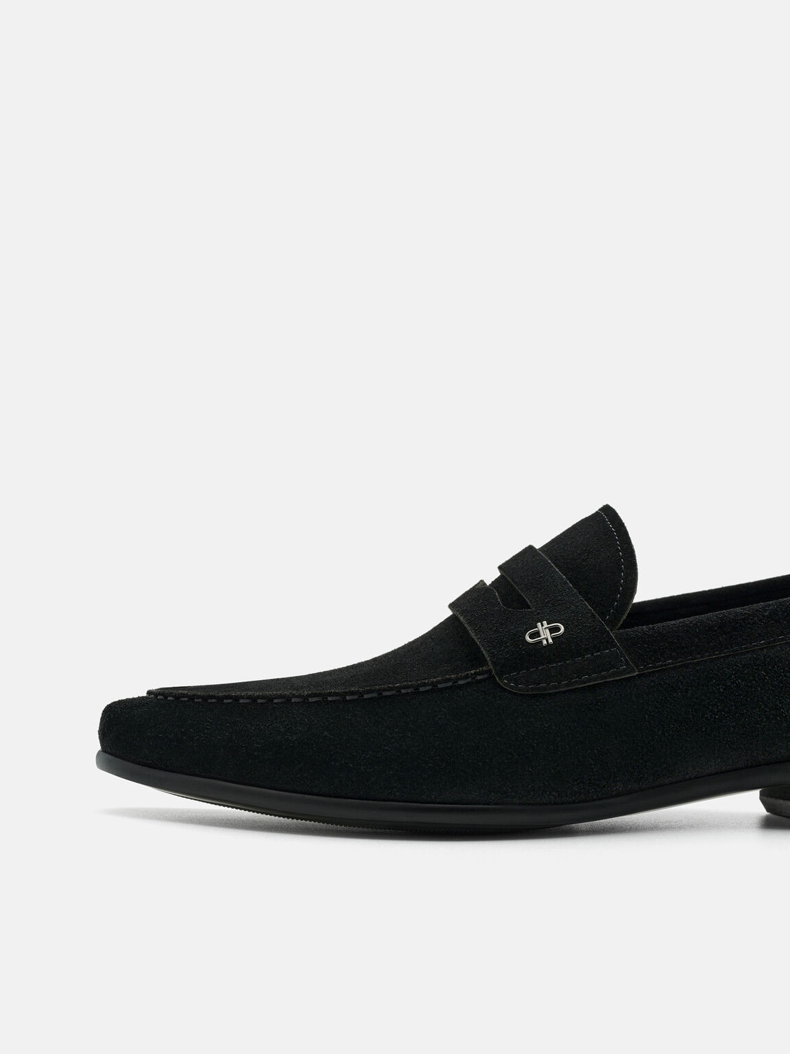 Suede Penny Loafers, , hi-res