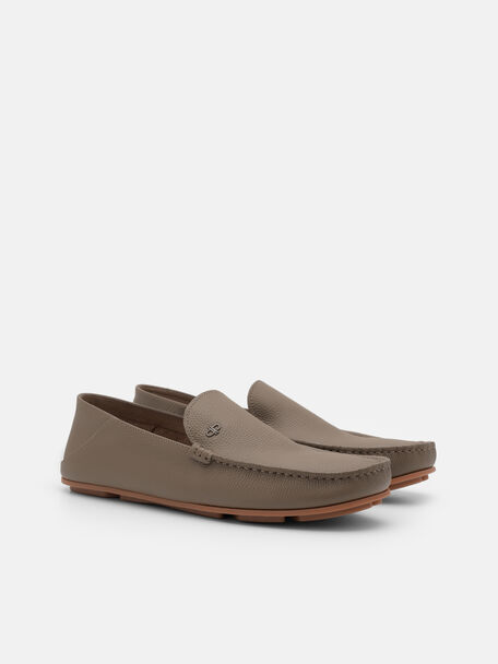 Sepatu Driving Ikonik Berbahan Kulit, , hi-res