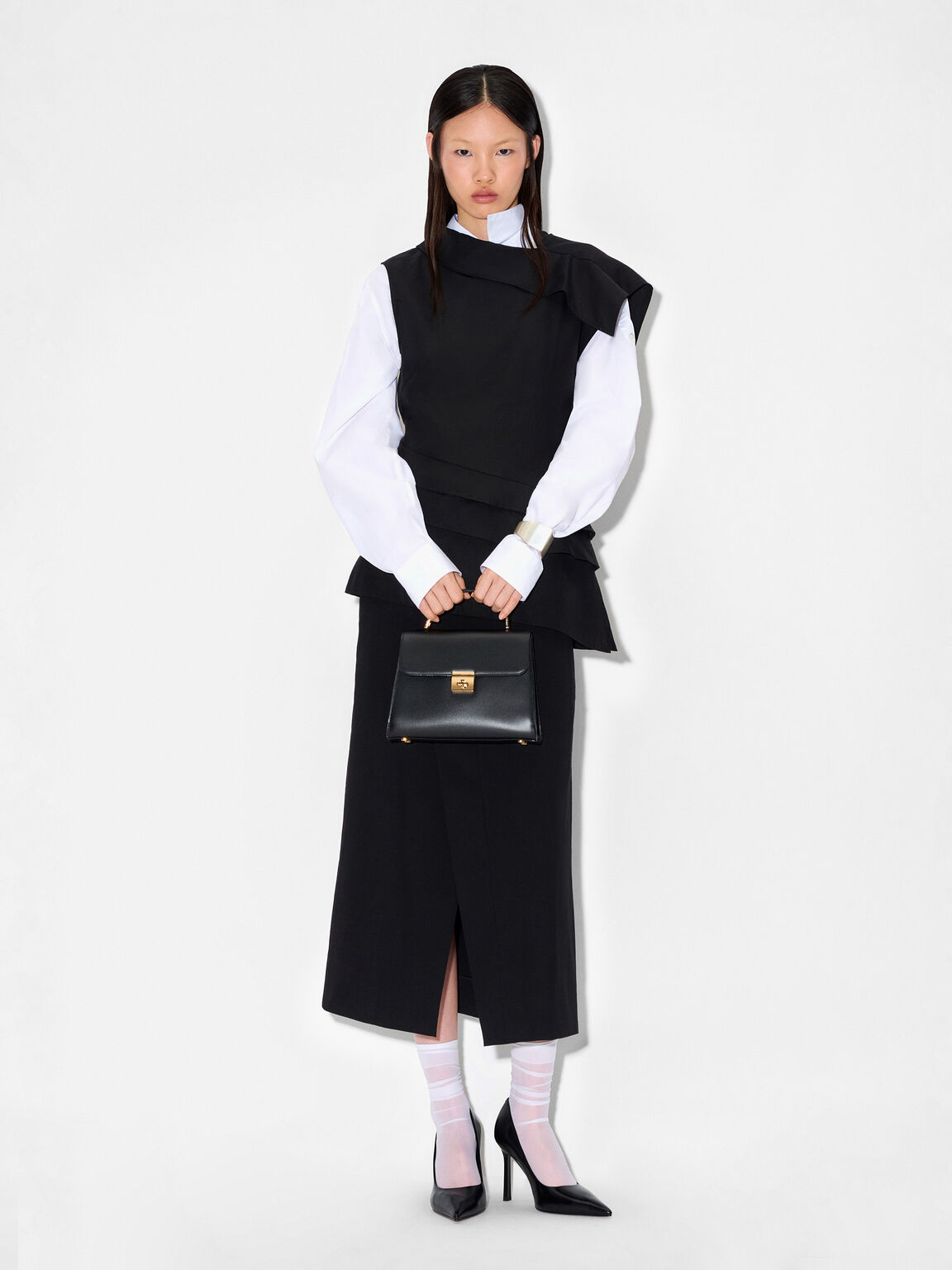 Leather Handbag, , hi-res