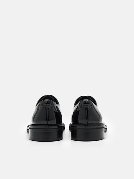 PEDRO Icon Leather Heel Sandals, Black