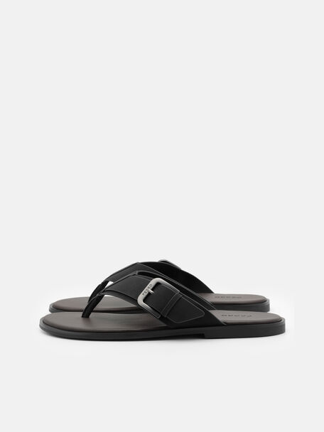 Sandal Jepit dengan Gesper, , hi-res