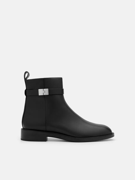 Jatte Leather Boots, , hi-res