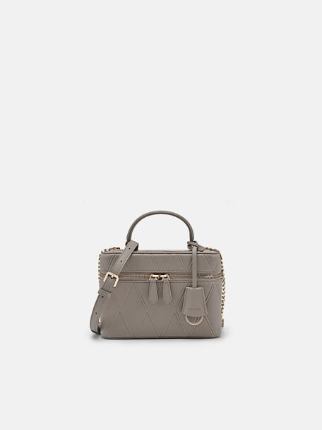 Ari Boxy Shoulder Bag, Taupe, hi-res