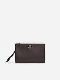 Dark Brown Saffiano
