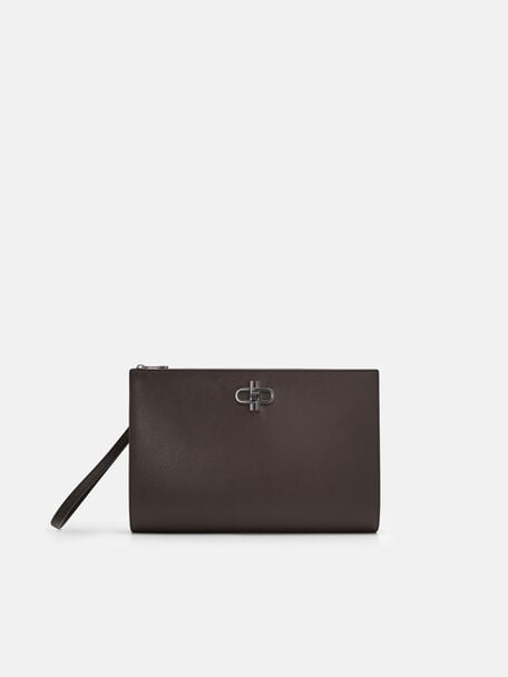 Saffiano Leather Portfolio Bag, 