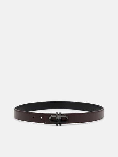 Leather Reversible Tang Belt, , hi-res