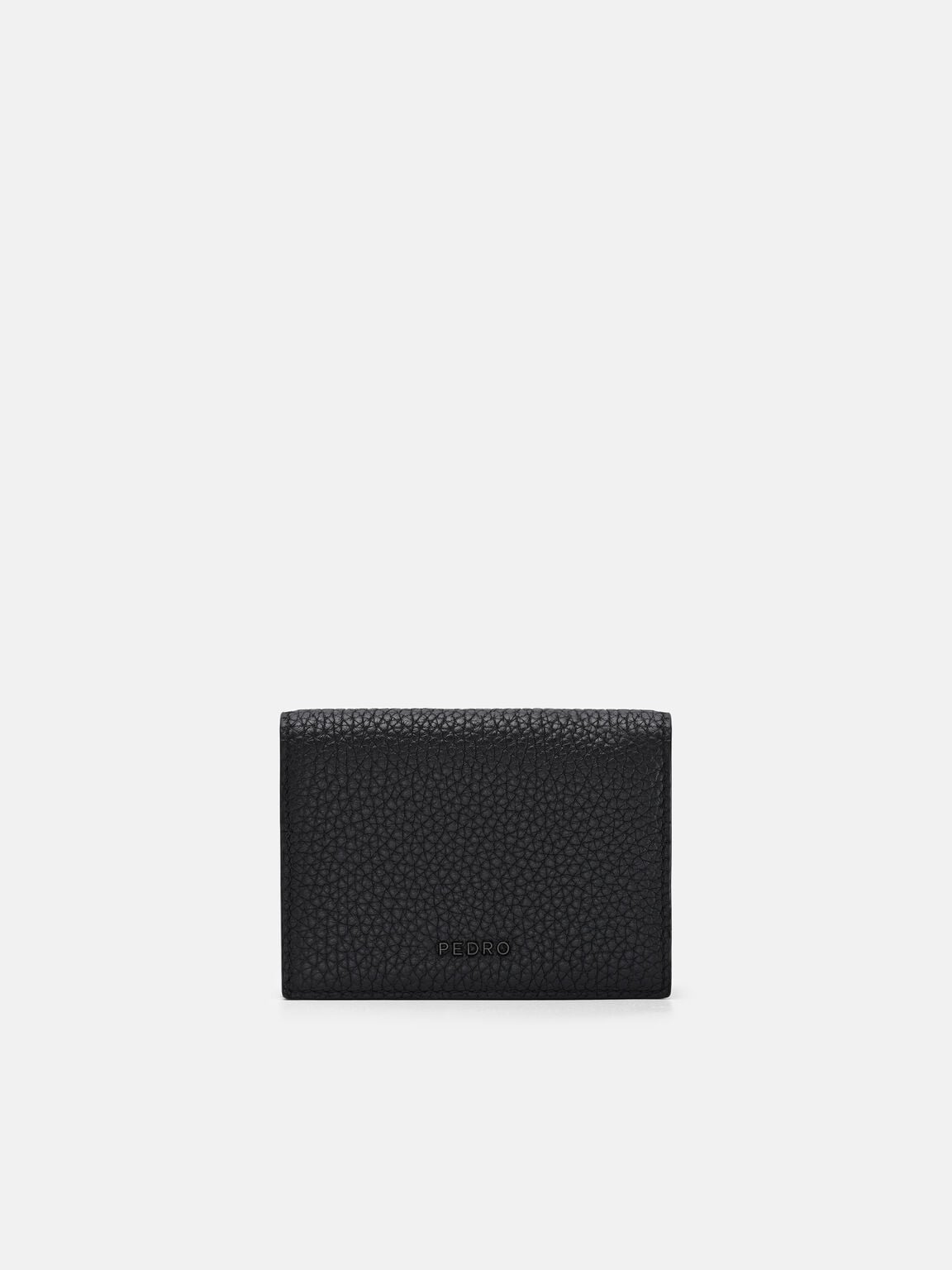 Tumbled Leather Bi-Fold Card Holder, 