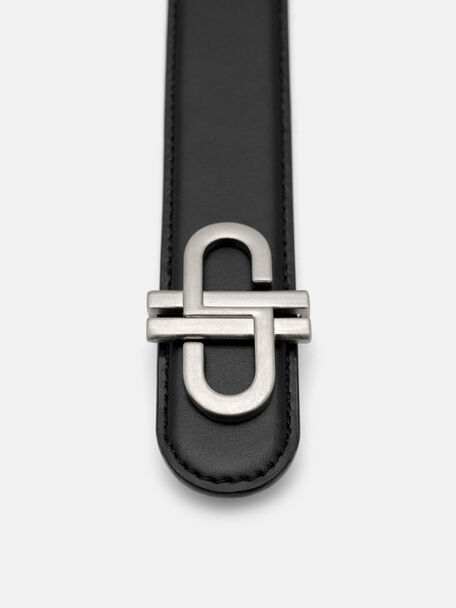Leather Tang Belt, , hi-res