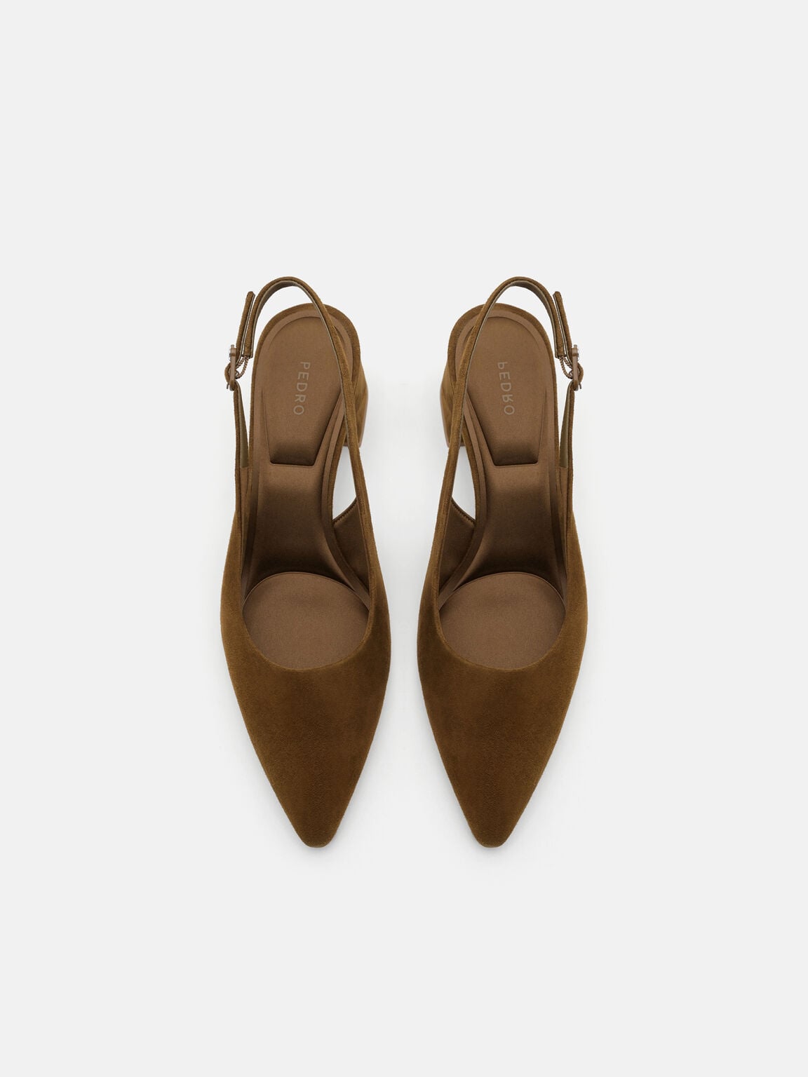 Quinn Suede Slingback Heel Pumps, , hi-res
