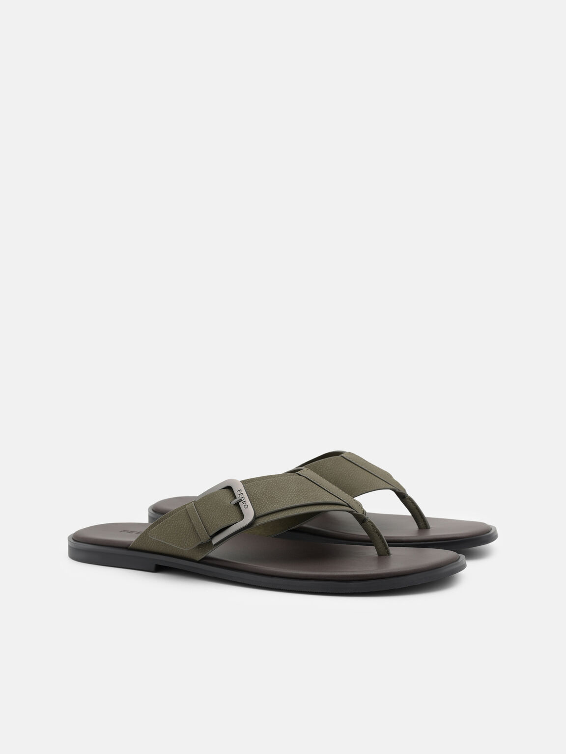 Sandal Jepit dengan Gesper, , hi-res