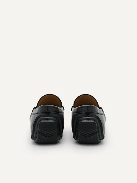 PEDRO Icon Leather Heel Sandals, Black