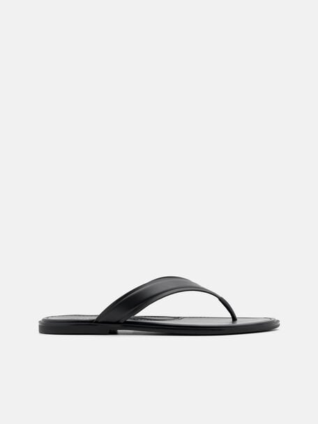 Leather Thong Sandals, , hi-res