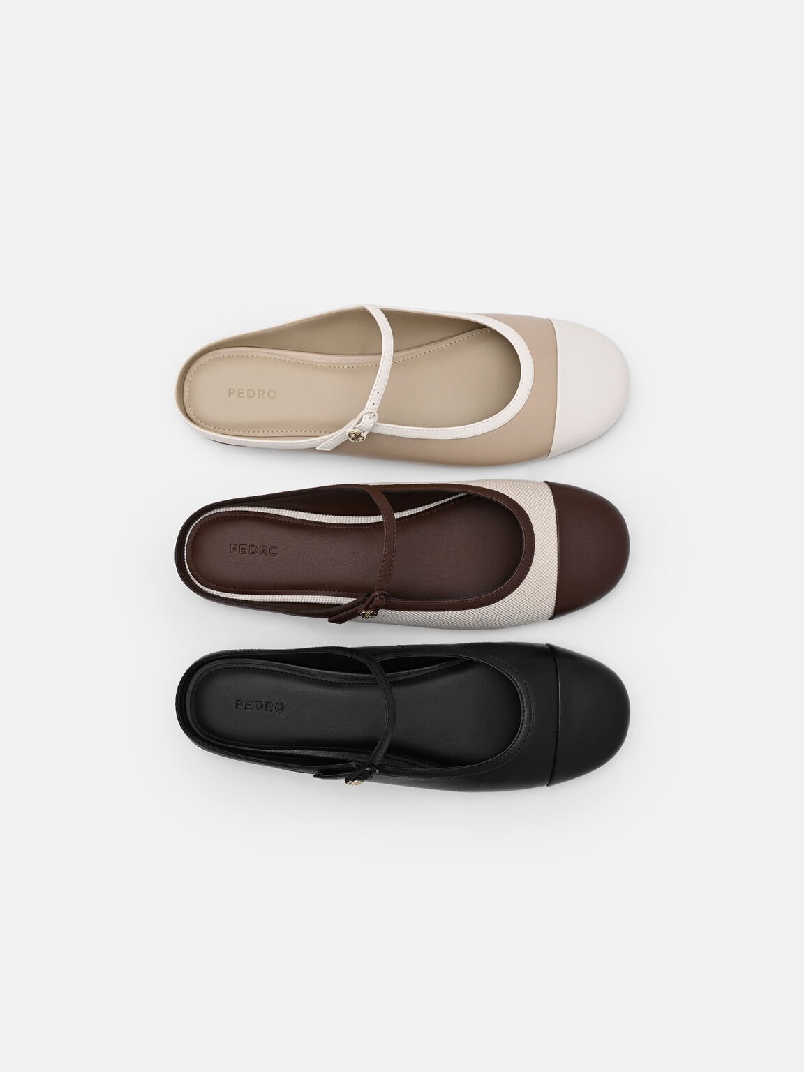 Sepatu Mules dengan Ujung Cap Toe, 