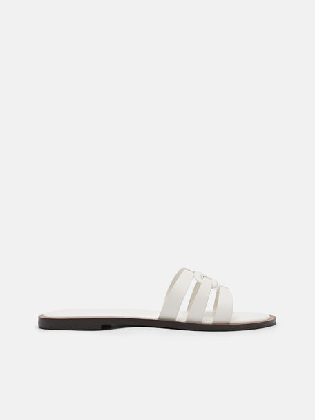 Carmel Sandal Slide Kulit, , hi-res