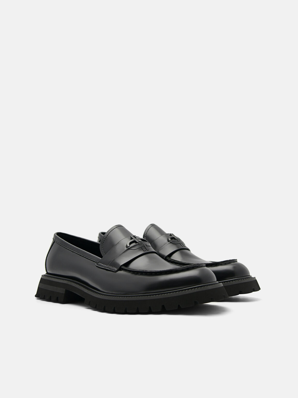 Sepatu Pantofel Kulit Ikon PEDRO, , hi-res