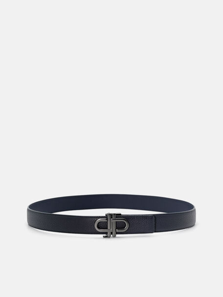 Tumbled Leather Automatic Belt, 