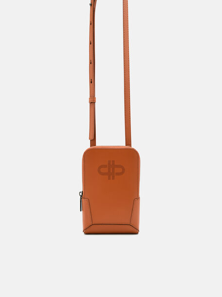 PEDRO Icon Leather Pouch, Cognac, hi-res