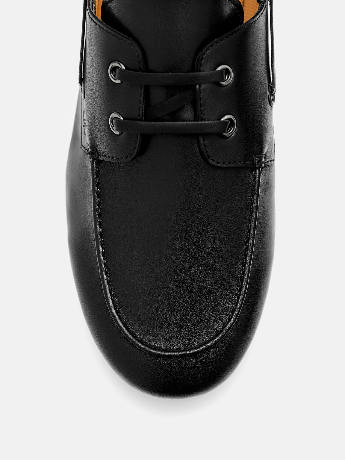 Sepatu Boat Kulit, Black, hi-res