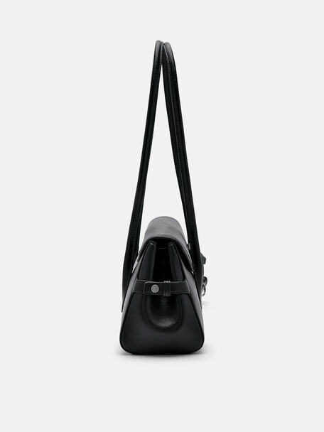 PEDRO Icon Leather Heel Sandals, Black PEDRO Icon Leather Heel Sandals, Black
