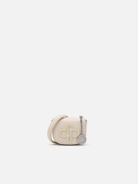 PEDRO Icon Leather Micro Sling Pouch, Beige, hi-res