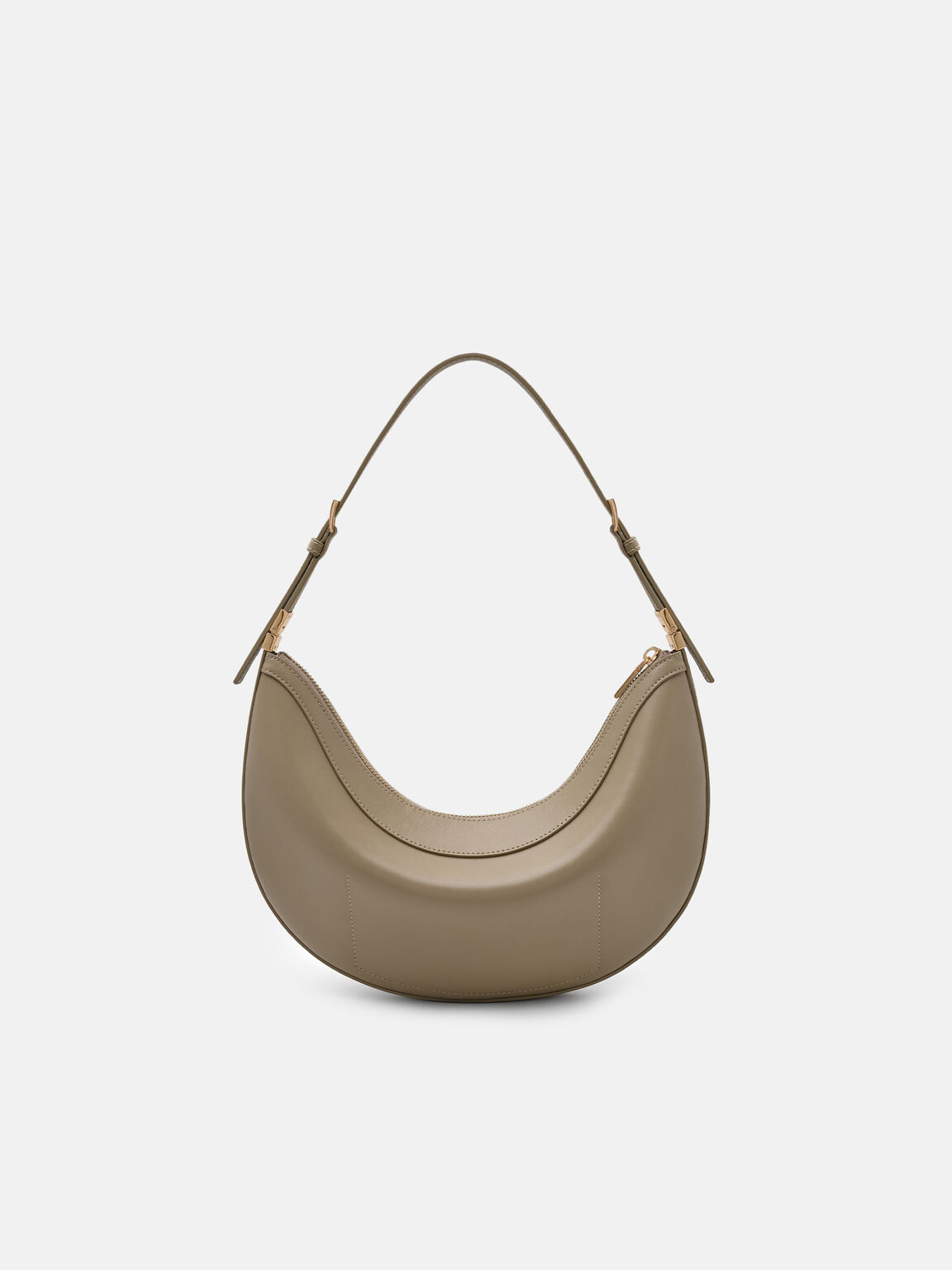Jatte Leather Crescent Shoulder Bag, , hi-res