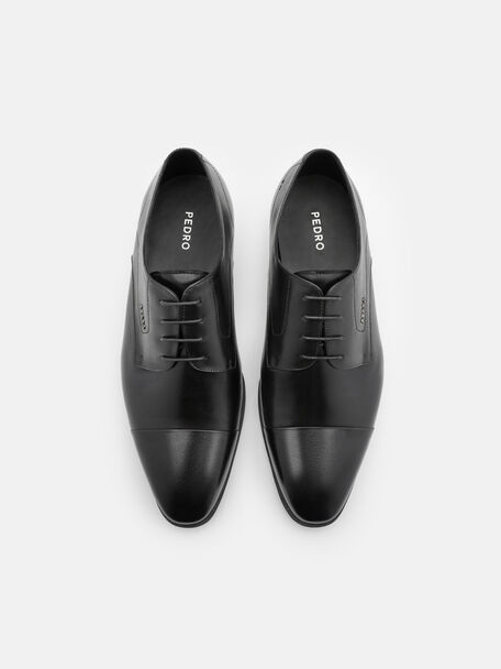 Sepatu Derby Kulit Cap-Toe, 