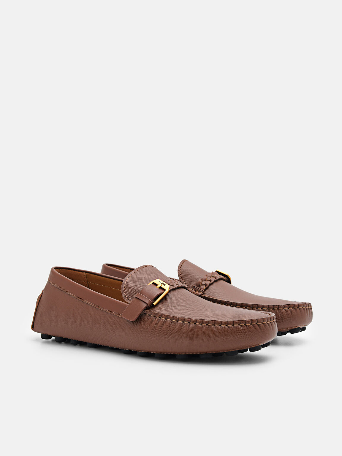 Sepatu Kulit Driving Saffiano, 