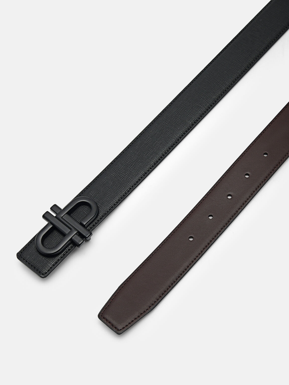 Saffiano Leather Reversible Tang Belt, , hi-res