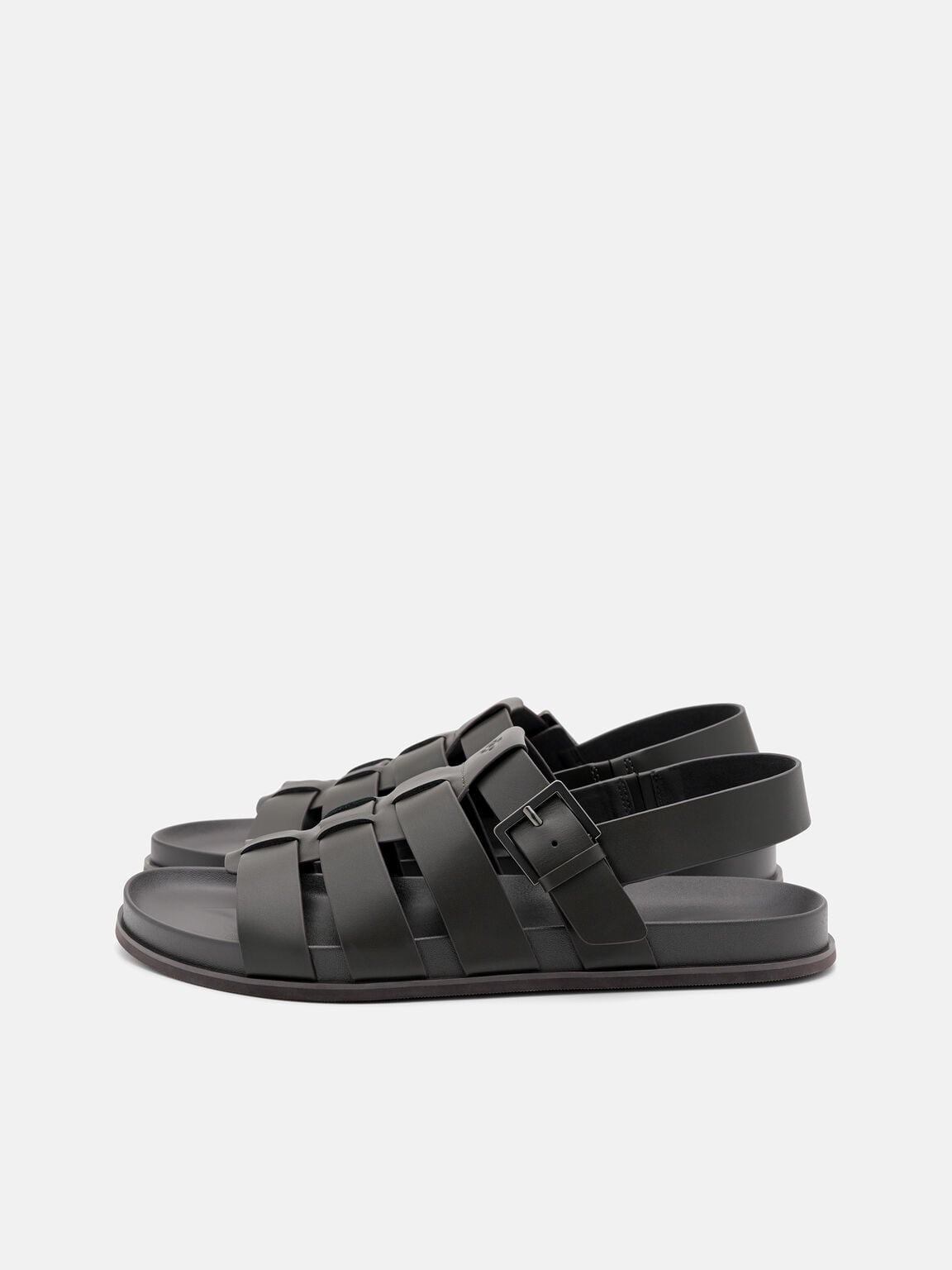 Sandal Kulit Caged Backstrap, , hi-res